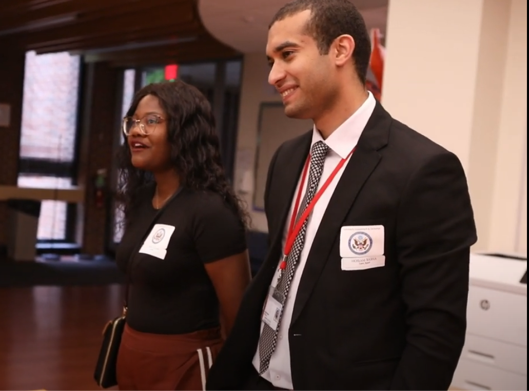 Eslien Tsuses of Namibia and Hossam Basha of Egypt at Camp Kuumba in 2023